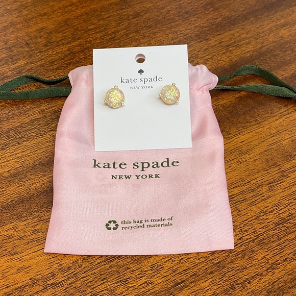 Kate Spade Opal Glitter Gumdrop Earrings NEW - Picture 4 of 5